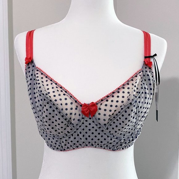 NWT Claudette Dessous Long Line Bra in Peacock Dot - Picture 3 of 6